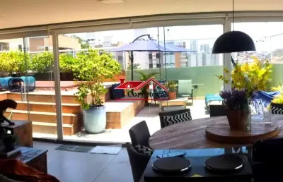 Cobertura de alto padrão em são paulo-sp, 3 quartos, 3 suítes, 2 salas, 5 banheiros, 3 vagas de garagem, 234m² na cidade são francisco.