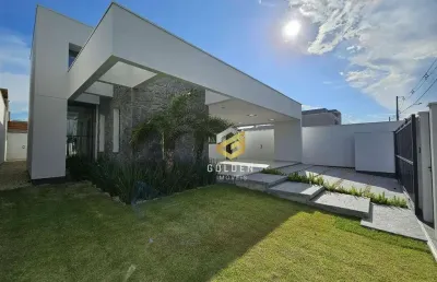 Casa alto padrão com 4 dormitórios à venda, 166 m² por r$ 1.600.000 - bosque da mata - tijucas/sc