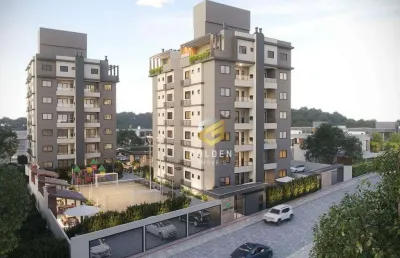 Apartamento com 2 dormitórios à venda, 73 m² por r$ 761.000,00 - gravatá - navegantes/sc