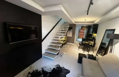 Sobrado com 2 suítes mobiliado à venda, 80 m² por r$ 650.000 - tabuleiro - camboriú/sc