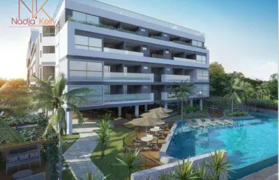 Apartamento com 2 dormitórios à venda, 76 m² por r$ 1.750.502,91 - ponta de campina - cabedelo/pb