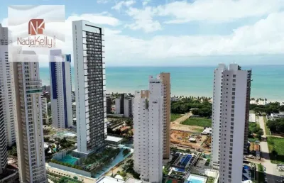 Apartamento de alto padrão com 450m², 4 suítes e vista panorâmica a venda por r$ 4.950.000 - altiplano cabo branco - joão pessoa/pb