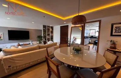 Apartamento mobilado e pé na areia de 92m² com 2 quartos à venda por r$ 1.500.000 - bessa - joão pessoa/pb