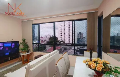 Apartamento de 55m² com 2 quartos a 450m. pra praia a venda por r$ 450.000 - tambaú - joão pessoa/pb