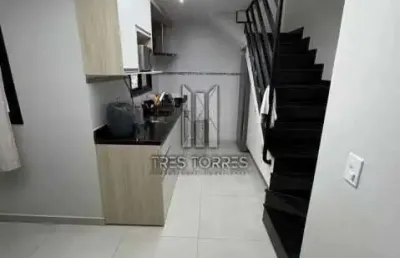Cobertura para alugar na rua marina, campestre, santo andré, 98 m2 por r$ 4.500