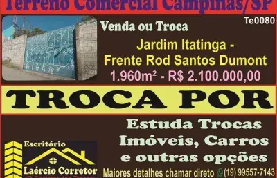 Terreno à venda no Jardim Itatinga, Campinas 