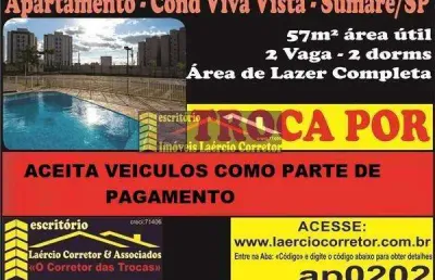 Apartamento venda em sumaré sp residencial viva vista aceita veículos como parte de pagamento