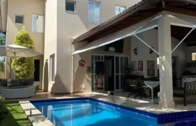 Alphaville i,4 suítes, piscina privativa e gabinete.