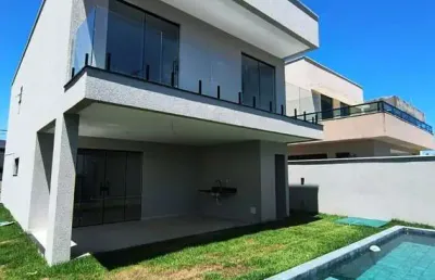 Casa em condomínio fechado com 4 quartos à venda na Rua Sucupió, 120, Abrantes, Camaçari