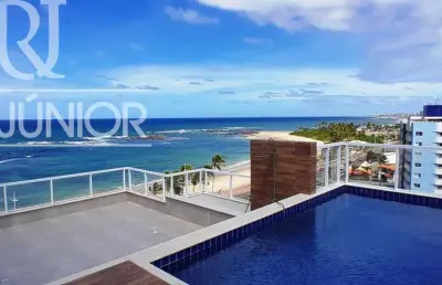 Apto. a 100 m da praia e estrutura de lazer e segurança.