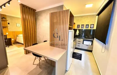 Aluga apto 31m2 decorado, planejados em rua arnaldo victaliano ribeirao preto proximo unaerp rp