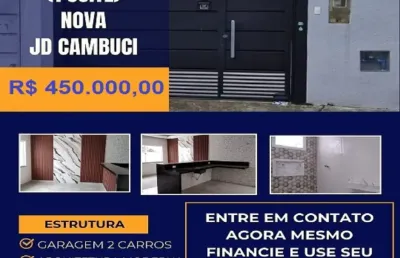 Casa térrea nova | 2 dormitórios (1 suíte) | 2 vagas | acabamentos sofisticados - jardim cambuci