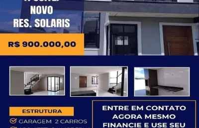 Casa (sobrado) com 3 dormitórios (1 suíte) à venda, 130 m² - residencial algarve - mogi das cruzes/sp