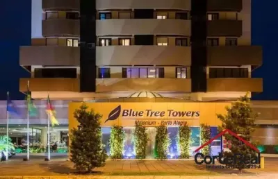 Flat com 1 quarto à venda na avenida borges de medeiros, 3120, praia de belas, porto alegre por r$ 335.000