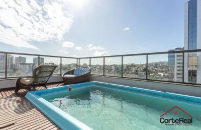 Cobertura com 3 quartos à venda na avenida general barreto viana, 1175, chácara das pedras, porto alegre por r$ 1.961.000