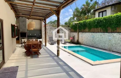 Casa 4 quartos em condomínio fechado 3 km praia do forte bahia