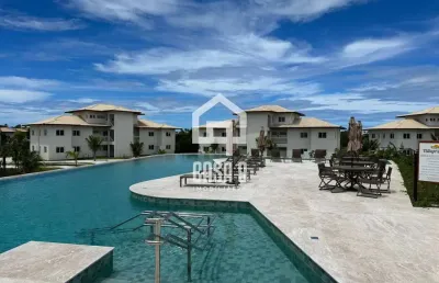 Apartamento novo térreo com 2 quartos a venda no condomínio village dos ipes piscinas naturais praia do forte bahia