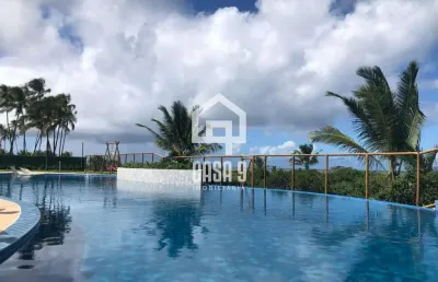 Apartamento mobiliado com 3 quartos pé na areia à venda em itacimirim bahia