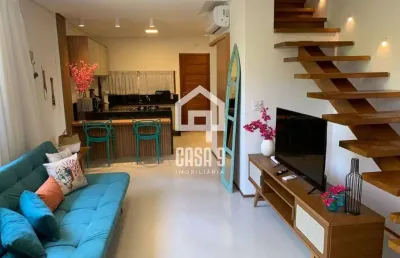 Apartamento 02 suítes em condomínio beira mar em praia do forte bahia