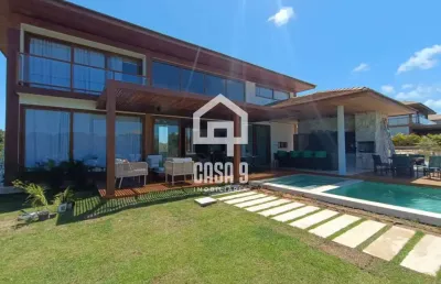 Casa á venda 05 suítes mais dependência completa no condomínio praia bella em praia do forte