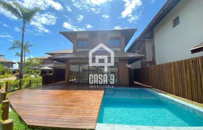 Casa com 04 suítes pé na areia piscina privativa no condomínio marlua em itacimirim bahia
