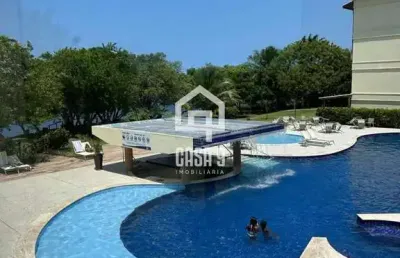 Apartamento 1 quarto mobiliado á venda no paraíso das águas em guarajuba