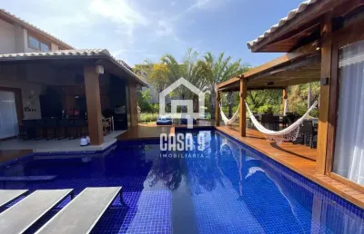 Casa a venda com 4 suítes no condomínio ilha dos pássaros em praia do forte bahia