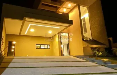 Casa para venda com 3 suítes no condomínio santa mônica