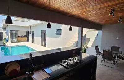 Casa térrea para venda com 3 quartos no condomínio mantiqueira