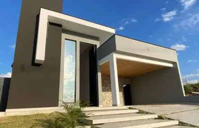 Casa térrea á venda com 4 suítes no condomínio santa mônica- caçapava