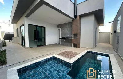Casa térrea com 152m², piscina no condomínio reserva rudá