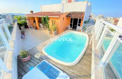 Cobertura com 4 quartos à venda na rua pedro de carvalho, méier, rio de janeiro, 175 m2 por r$ 1.300.000