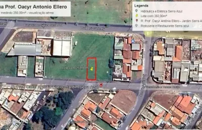 Terreno à venda na rua professor oacyr antonio ellero, jardim serra azul, araraquara por r$ 150.000