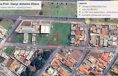 Terreno à venda na rua professor oacyr antonio ellero, jardim serra azul, araraquara por r$ 180.000