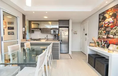 Apartamento mobiliado, 3 dormitórios, 1 suíte condomínio update à venda no bairro portão, curitiba - paraná. pronto para morar!