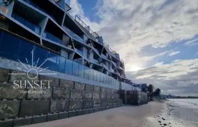 Alto padrão, frente mar, pé na areia! pronto pra morar! apartamento garden à venda no jardim oceania joão pessoa, paraíba. ed. avoante