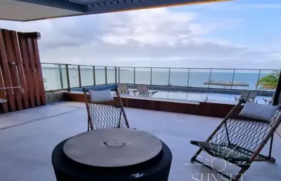 Alto padrão, frente mar, pé na areia! pronto pra morar! apartamento garden à venda no jardim oceania joão pessoa, paraíba. ed. avoante