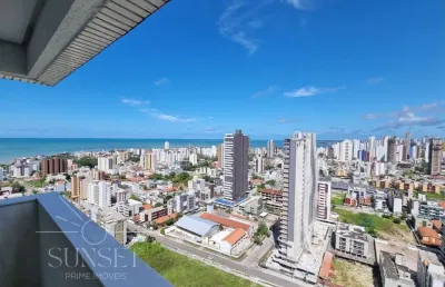 Pronto pra morar, linda vista mar. apartamento cobertura duplex 3 quartos 3 suítes à venda no bessa em joão pessoa - paraíba.