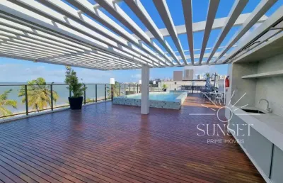 Alto padrão, frente mar, pé na areia, pronto pra morar! apartamento 3 quartos, 1 suíte à venda no jardim oceania, joão pessoa - paraíba.