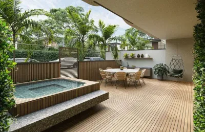Alto padrão, frente mar, pronto pra morar! apartamento garden 3 suítes à venda em cabedelo - paraíba