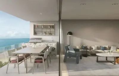 Cobertura duplex à venda em cabedelo - pb - no setai beach resort & residence - exclusividade frente mar