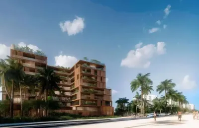 Apartamento studio / flat de alto padrão, frente mar à venda em cabedelo, paraíba no samburá eco resort. entrega: 2028