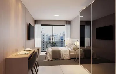 À poucos passos da praia. apartamento flat / studio à venda em cabo branco, joão pessoa - paraíba. entrega em 2026