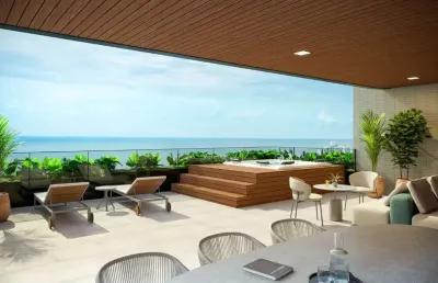 Apartamento garden à venda em cabedelo, paraíba. oportunidade de investimento em resort de luxo à 30m do mar. entrega: 2028