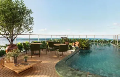 Lançamento frente mar. apartamento studio / flat à venda em cabo branco, joão pessoa - paraíba. entrega: 2028