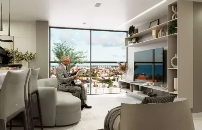 À 50 metros da praia. pronto neste ano! apartamento 2 quartos à venda no jardim oceania, joão pessoa. paraíba.