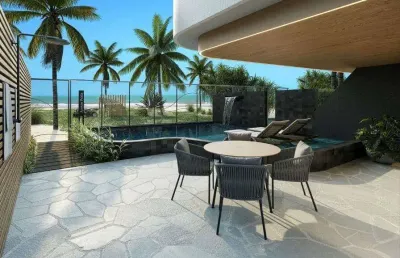 Pé na areia! apartamento 3 quartos 2 suítes à venda em camboinha, cabedelo - paraíba. pronto pra morar com luxo, exclusividade e muita tranquilidade!