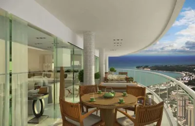 Apartamento pronto para morar com luxo absoluto. 5 suítes à venda no altiplano cabo branco joão pessoa - paraíba -  ed. mansões heron marinho -