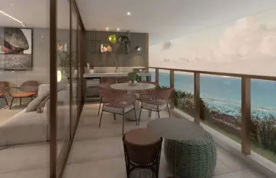 Exclusividade e luxo à beira mar - cobertura duplex 3 quartos à venda na ponta do seixas - joão pessoa - paraíba - ed. corais - entrega julho/27