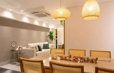 Alto padrão à poucos passos do mar. apartamento 3 quartos novo e pronto pra morar à venda em camboinha - cabedelo - paraíba